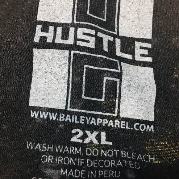 Hustle Shirt Black Legendary Pick Paint Splash 2XL - Picture 9 of 11